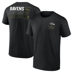 Baltimore Ravens Repeat Stats T-Shirt Black | Fanatics