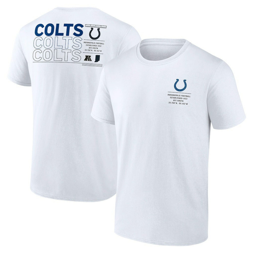 Indianapolis Colts Repeat Stats T-Shirt White | Fanatics