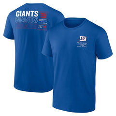 New York Giants Repeat Stats T-Shirt Royal | Fanatics