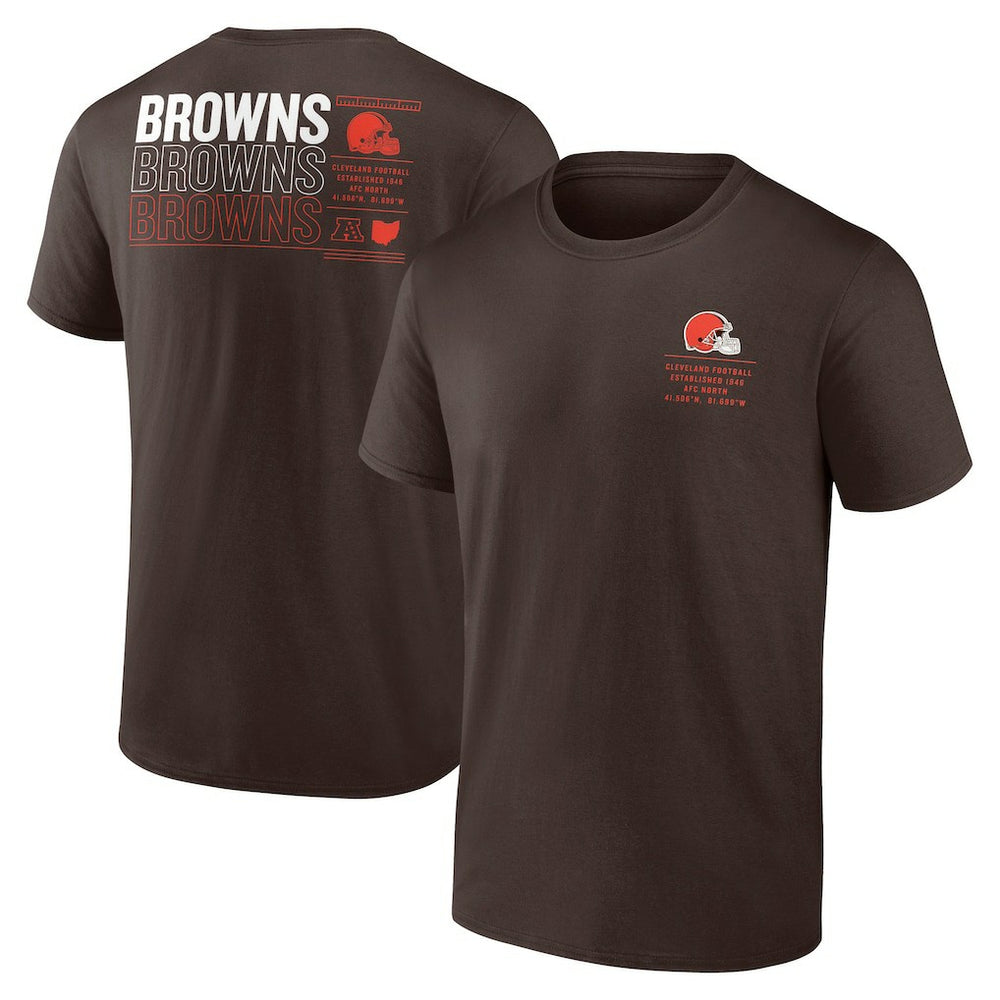Cleveland Browns Repeat Stats T-Shirt Brown | Fanatics