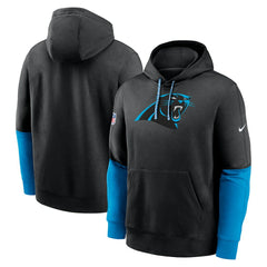 Carolina Panthers 2024 Sideline Club Pullover Hoodie Black | Nike for Sale
