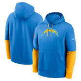 Los Angeles Chargers 2024 Sideline Club Pullover Hoodie Powder Blue | Nike for Sale