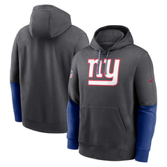 New York Giants 2024 Sideline Club Pullover Hoodie Anthracite | Nike for Sale