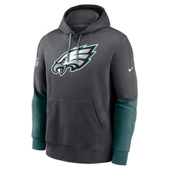 Philadelphia Eagles 2024 Sideline Club Pullover Hoodie Anthracite | Nike for Sale