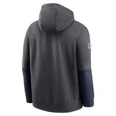 Seattle Seahawks 2024 Sideline Club Pullover Hoodie Anthracite | Nike for Sale