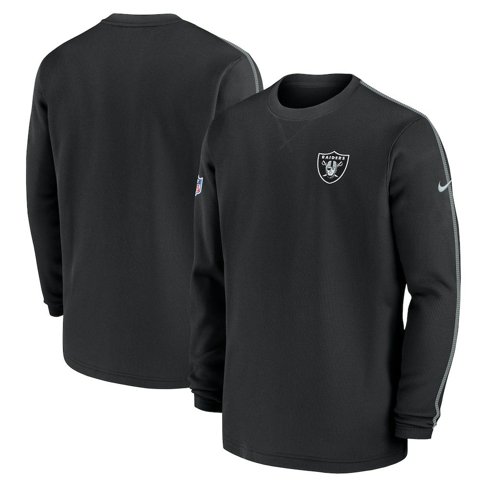Las Vegas Raiders 2024 Sideline Coaches Long Sleeve Top Black | Nike for Sale