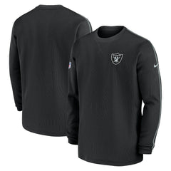 Las Vegas Raiders 2024 Sideline Coaches Long Sleeve Top Black | Nike for Sale
