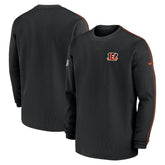 Cincinnati Bengals 2024 Sideline Coaches Long Sleeve Top Black | Nike for Sale