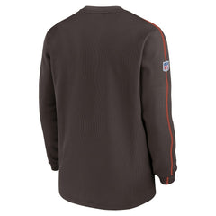 Cleveland Browns 2024 Sideline Coaches Long Sleeve Top Brown | Nike for Sale