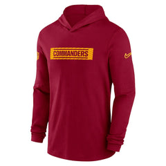 Washington Commanders 2024/25 Sideline Performance Long Sleeve Hoodie T-Shirt Burgundy | Nike for Sale