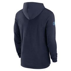 Tennessee Titans 2024/25 Sideline Performance Long Sleeve Hoodie T-Shirt Navy | Nike for Sale