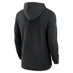 Detroit Lions 2024/25 Sideline Performance Long Sleeve Hoodie T-Shirt Black | Nike for Sale