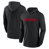 Atlanta Falcons 2024/25 Sideline Performance Long Sleeve Hoodie T-Shirt Black | Nike for Sale