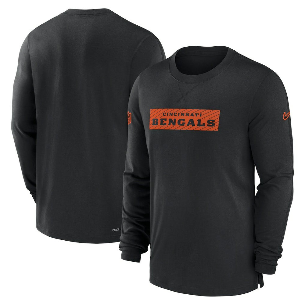 Cincinnati Bengals Sideline Player Performance Long Sleeve T-Shirt Black | Nike for Sale
