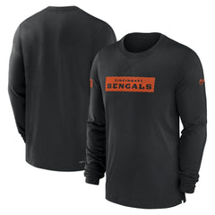 Cincinnati Bengals Sideline Player Performance Long Sleeve T-Shirt Black | Nike for Sale