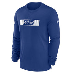 New York Giants Sideline Player Performance Long Sleeve T-Shirt Royal | Nike for Sale