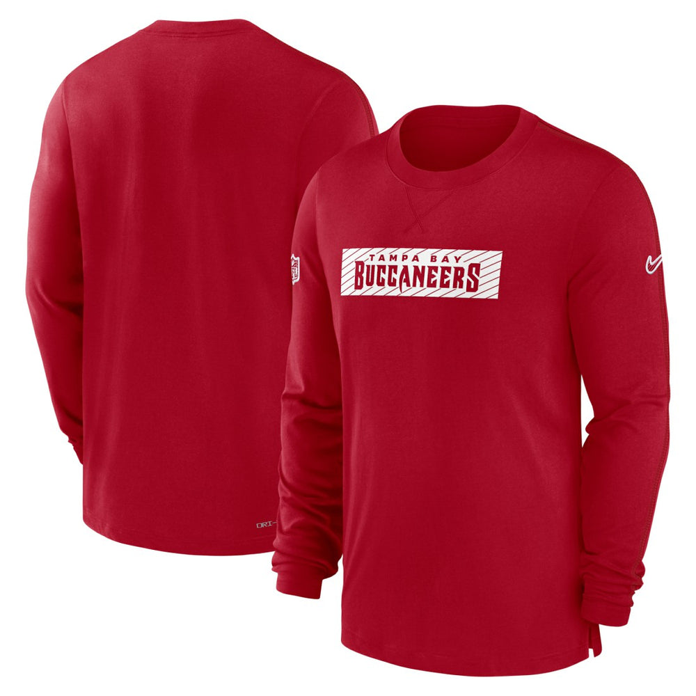 Tampa Bay Buccaneers Sideline Player Performance Long Sleeve T-Shirt Red | Nike for Sale