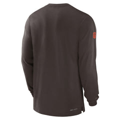 Cleveland Browns Sideline Player Performance Long Sleeve T-Shirt Brown | Nike for Sale