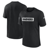 Las Vegas Raiders Sideline Player Performance T-Shirt Black | Nike for Sale