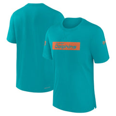 Miami Dolphins Sideline Player Performance T-Shirt Aqua | Nike for Sale