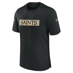 New Orleans Saints Sideline Player Performance T-Shirt Black | Nike for Sale