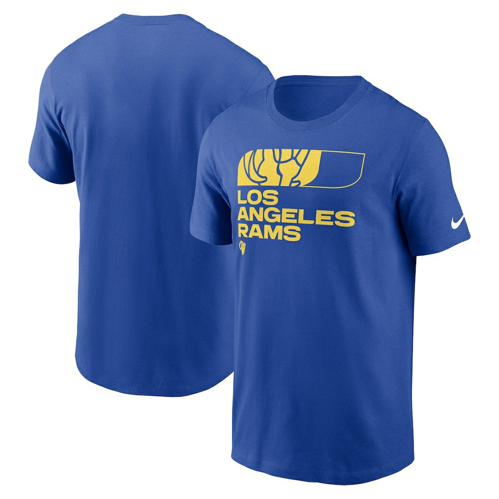 Los Angeles Rams Air Essential T-Shirt Royal | Nike for Sale