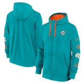 Miami Dolphins Primetime Club Full-Zip Hoodie Aqua | Nike for Sale