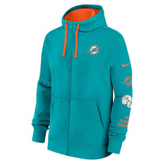 Miami Dolphins Primetime Club Full-Zip Hoodie Aqua | Nike for Sale
