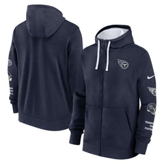 Tennessee Titans Primetime Club Full-Zip Hoodie Navy | Nike for Sale
