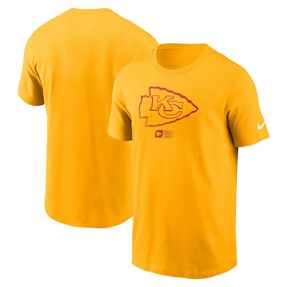 Kansas City Chiefs Faded Essential T-Shirt Gold | Nike for Sale