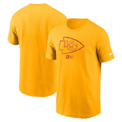 Kansas City Chiefs Faded Essential T-Shirt Gold | Nike for Sale