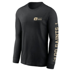 New Orleans Saints All Out Long Sleeve T-Shirt Black | Nike for Sale