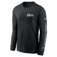 New York Jets All Out Long Sleeve T-Shirt Black | Nike for Sale