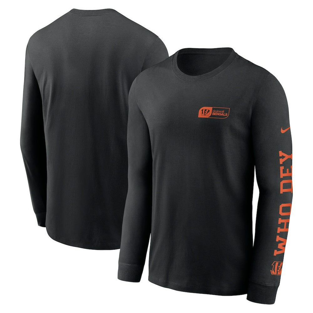 Cincinnati Bengals All Out Long Sleeve T-Shirt Black | Nike for Sale