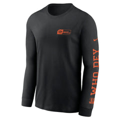 Cincinnati Bengals All Out Long Sleeve T-Shirt Black | Nike for Sale