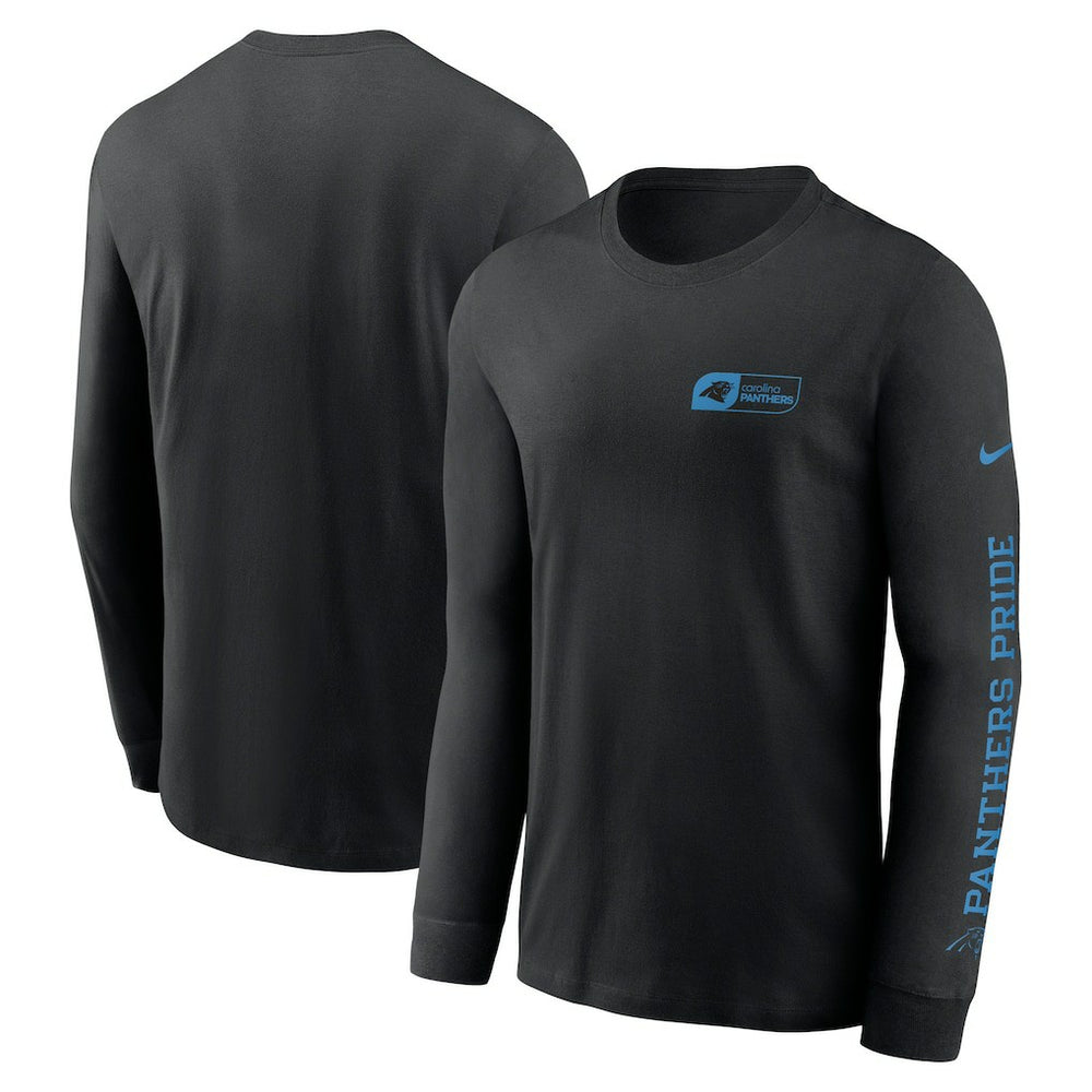 Carolina Panthers All Out Long Sleeve T-Shirt Black | Nike for Sale