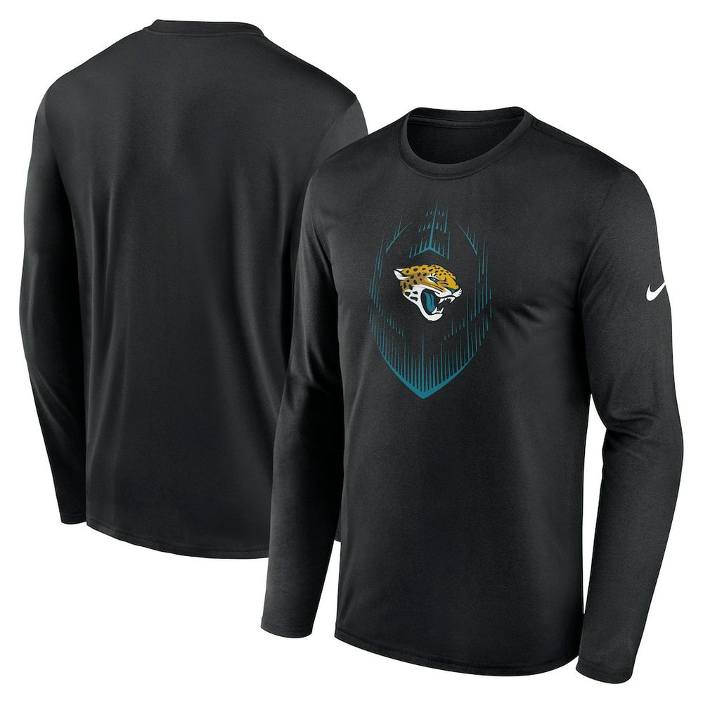 Jacksonville Jaguars Icon Legend Performance Long Sleeve T-Shirt Black | Nike for Sale