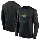 Jacksonville Jaguars Icon Legend Performance Long Sleeve T-Shirt Black | Nike for Sale