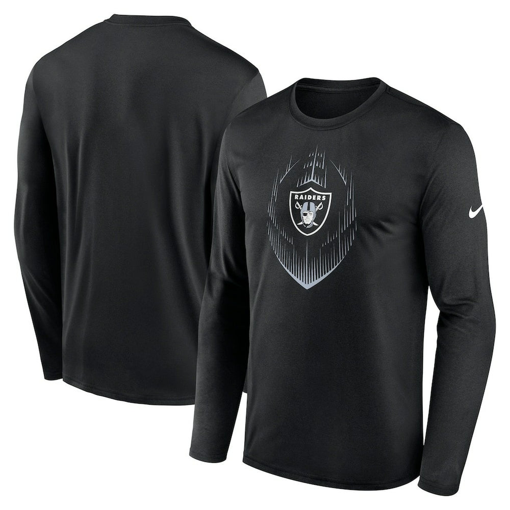 Las Vegas Raiders Icon Legend Performance Long Sleeve T-Shirt Black | Nike for Sale