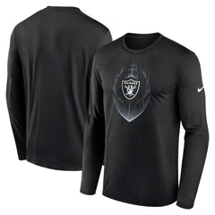 Las Vegas Raiders Icon Legend Performance Long Sleeve T-Shirt Black | Nike for Sale