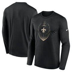 New Orleans Saints Icon Legend Performance Long Sleeve T-Shirt Black | Nike for Sale