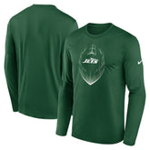 New York Jets Icon Legend Performance Long Sleeve T-Shirt Green | Nike for Sale