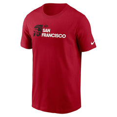 San Francisco 49ers Outline T-Shirt Scarlet | Nike for Sale