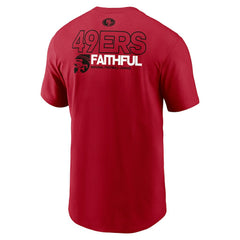 San Francisco 49ers Outline T-Shirt Scarlet | Nike for Sale