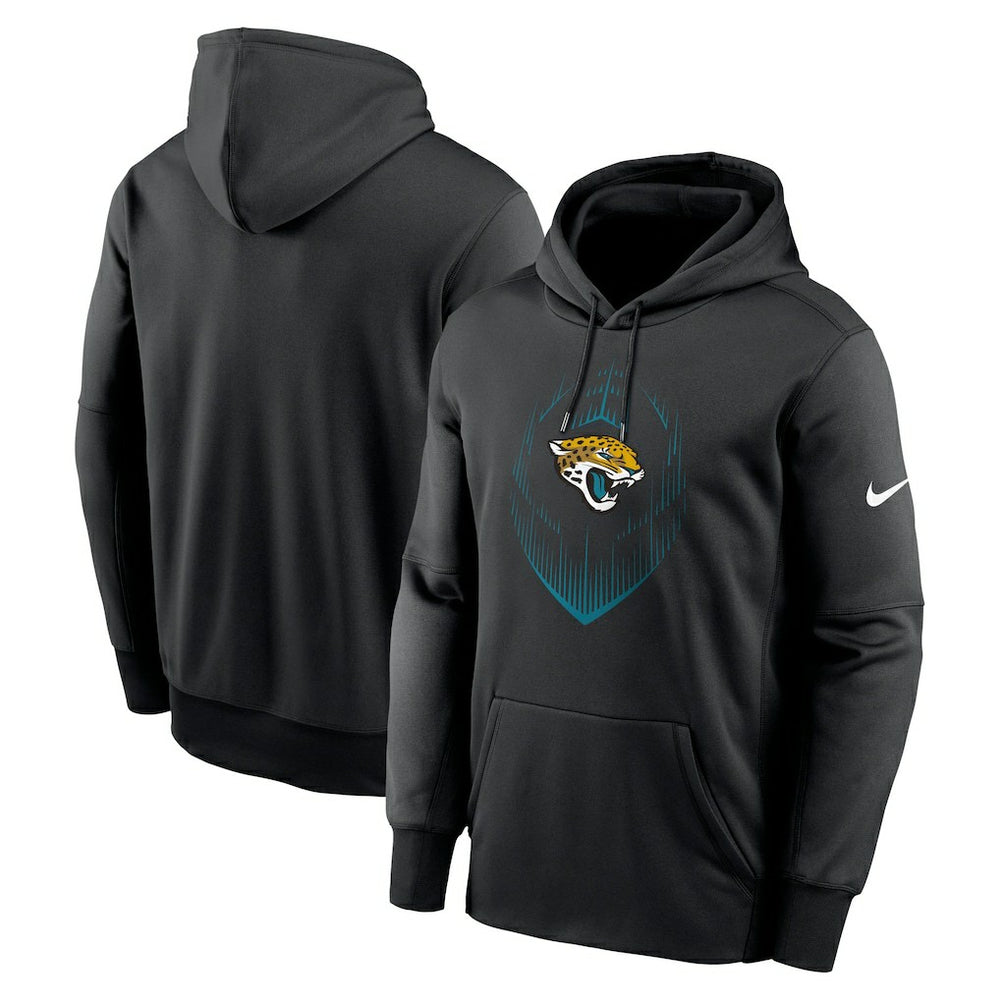 Jacksonville Jaguars Icon Performance Pullover Hoodie Black | Nike for Sale