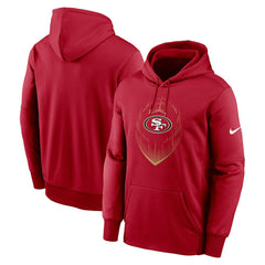 San Francisco 49ers Icon Performance Pullover Hoodie Scarlet | Nike for Sale