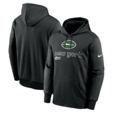 New York Jets Performance Pullover Hoodie Black | Nike for Sale