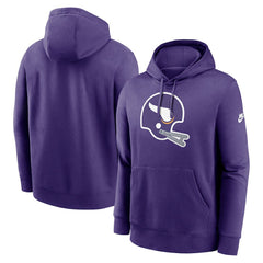 Minnesota Vikings Rewind Club Logo Pullover Hoodie Purple | Nike for Sale