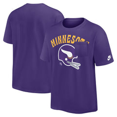 Minnesota Vikings Rewind Heavy Max90 Pocket T-Shirt Purple | Nike for Sale
