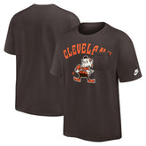 Cleveland Browns Rewind Heavy Max90 Pocket T-Shirt Brown | Nike for Sale